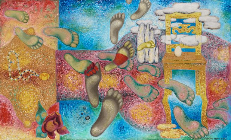 Erik Olson, oil on canvas, signed and dated 1966.