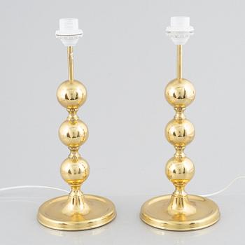 A pair of table lamps, Ivars Armatur, Bredaryd, second half of the 20th Century.