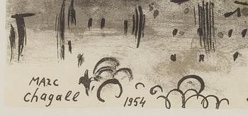 MARC CHAGALL, affisch, Mourlot, Paris 1968.