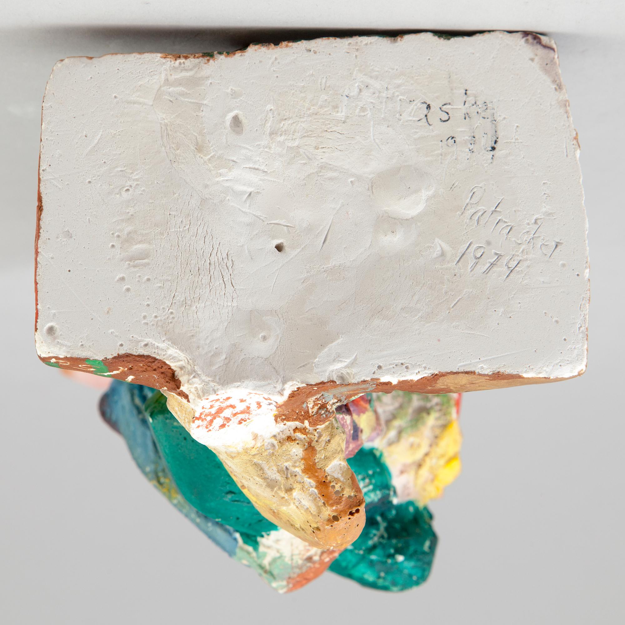 TOMMY ÖSTMAR, sculpture in painted plaster signed and numbered 1/5 dated 1974.