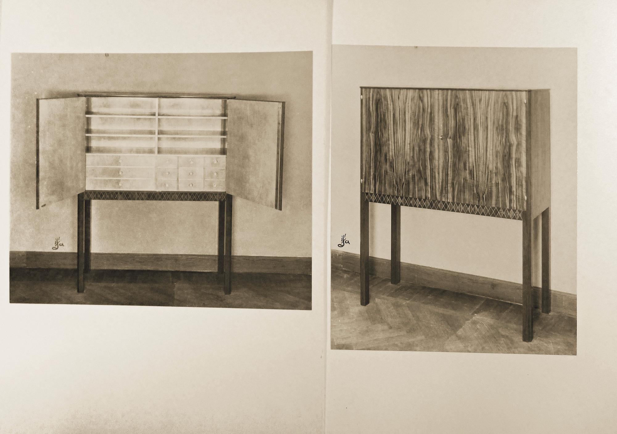 Carl-Axel Acking, a Swedish Modern cabinet, executed by cabinet maker Hjalmar Jackson for the Stockholm Craft Association, 1930-40's.