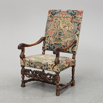 A Baroque armchsit, 18th Century.