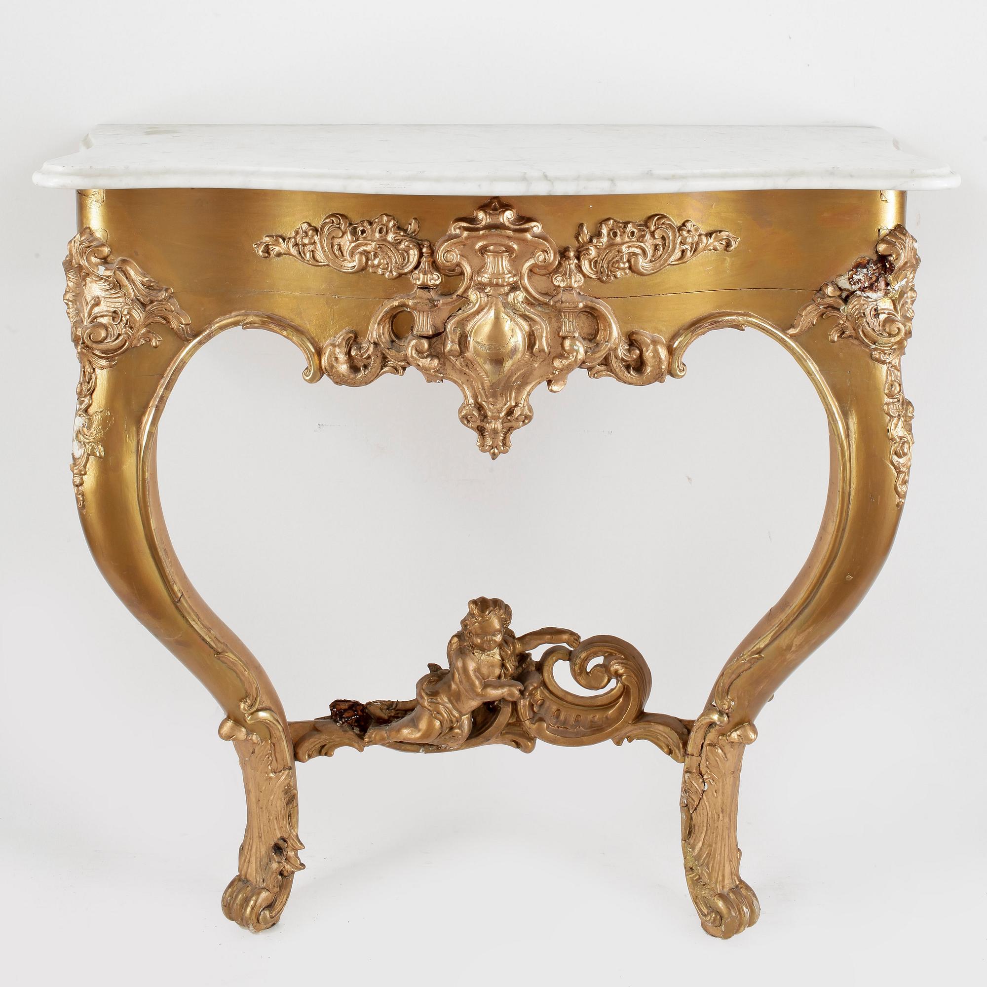 KONSOLBORD, nyrokoko, 1800-talets slut.