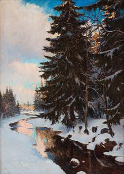 662. Axel Lindman, Winter landscape.