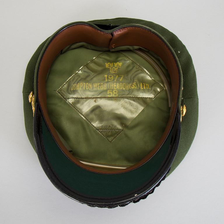UNIFORMSPERSEDLAR för generalmajor i svenska armén, 1900-talets slut.