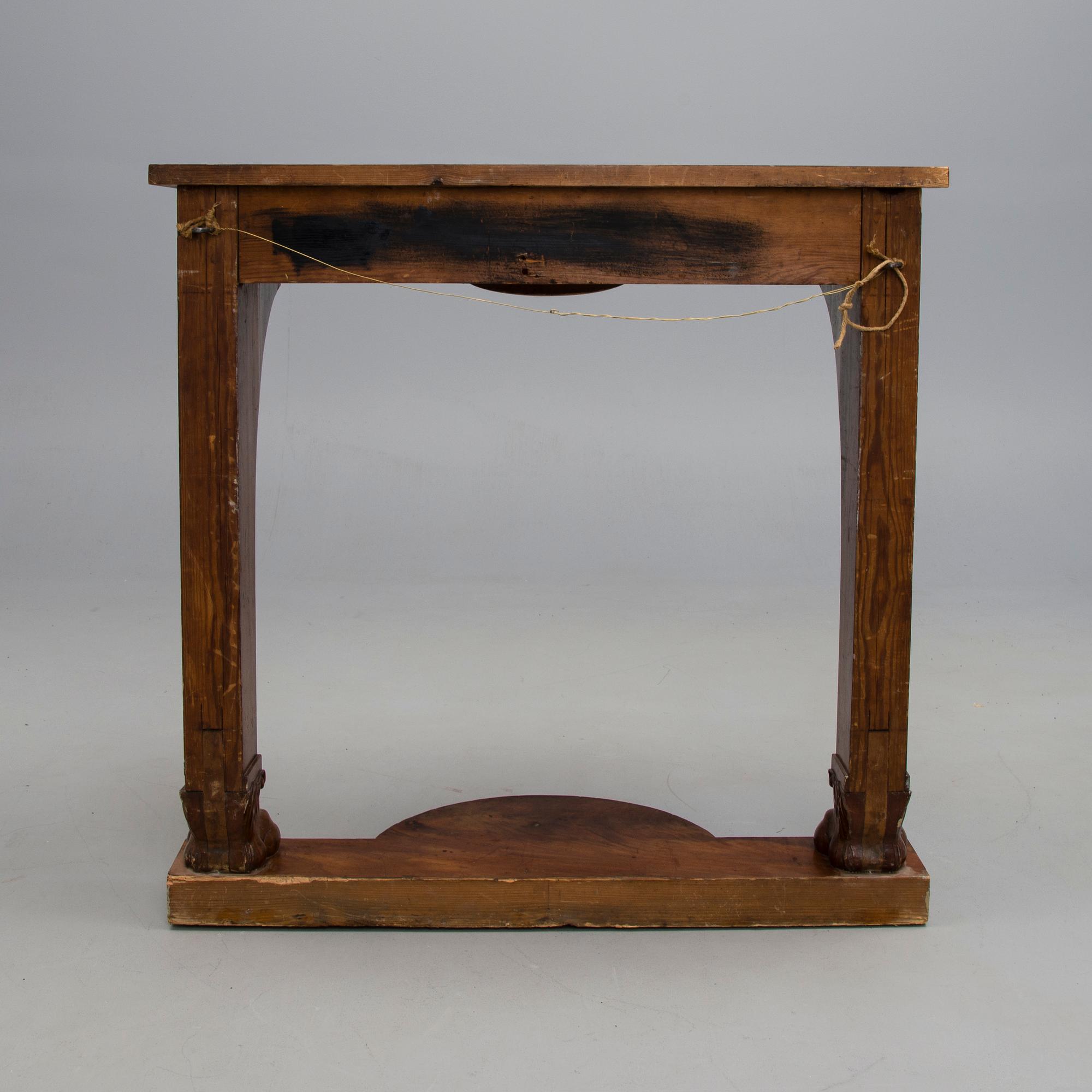 KONSOLBORD samt SPEGEL, Karl Johan ca 1820-tal.