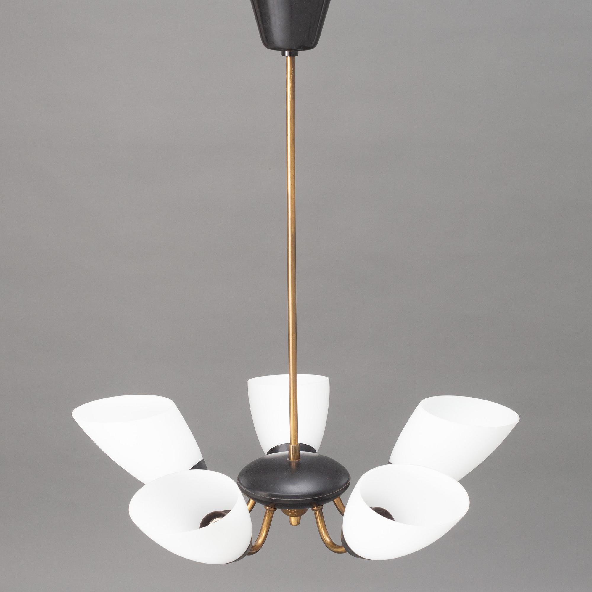 A Swedish mid20th century ceiling lamp.