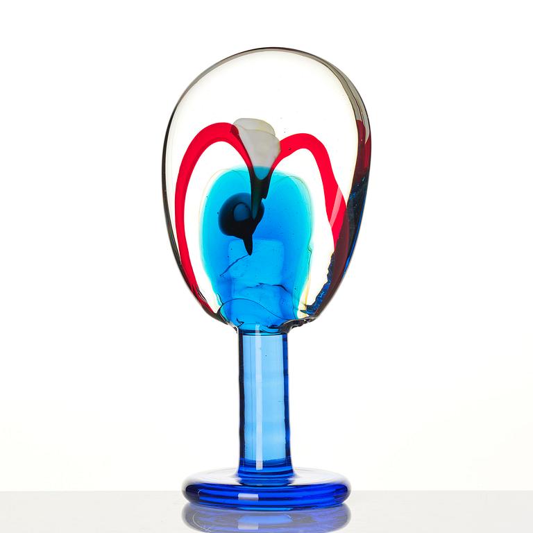 Oiva Toikka, a "Lollipop" glass sculpture, Nuutajärvi, Notsjö, Finland, 2004, ed 63/200.