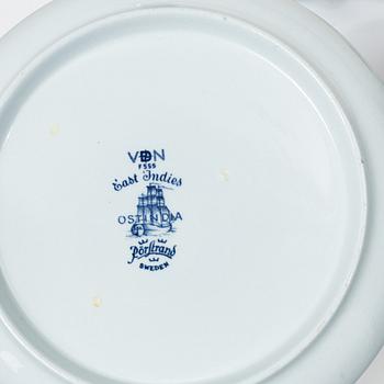 Matservis, 107 delar, porslin, "Ostindia", Rörstrand, varierande åldrar.