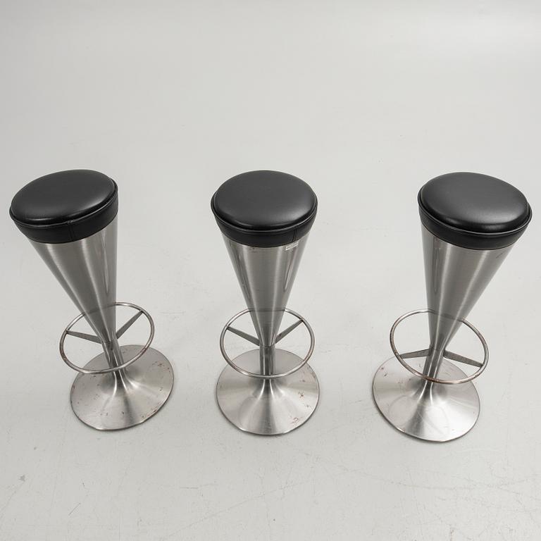 Bar stools, "Snaps", 3 pcs, Johansson Design.