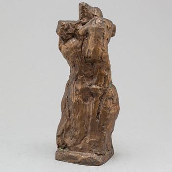 HELGE HÖGBOM, skulptur, brunpatinerad brons, signerad H.W.Högbom samt med gjutarstämpel AB Malmö butiksmontering.