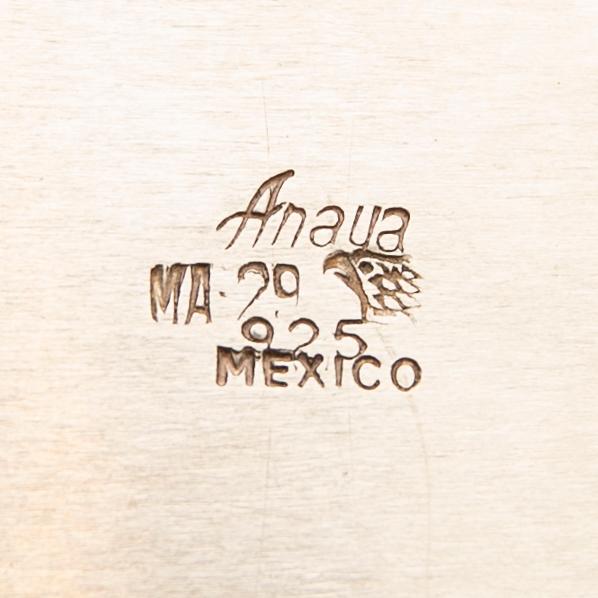 Tray, sterling silver, Mexico.