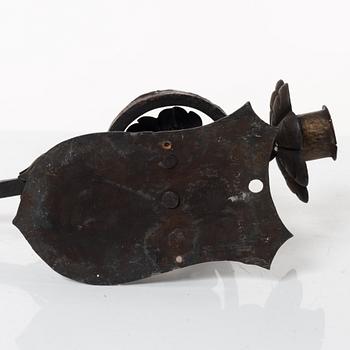 Wall candle holders, a pair, mid-20th century.