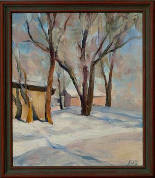 IVARS AIZKALNS, Olja på duk, sign. och dat. a tergo 2001.