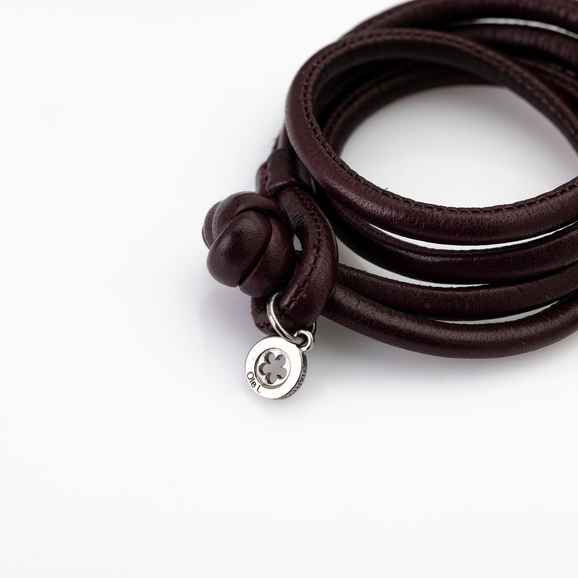 Ole Lynggaard, Leather bracelets, 7, for “Sweet Drops”, designed by Charlotte Lynggaard.