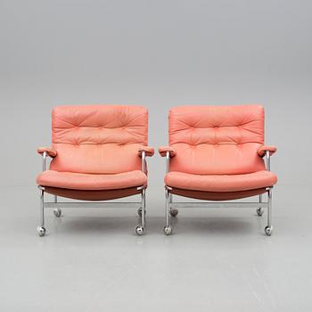 FÅTÖLJER, ett par, "Karin", Bruno Mathsson, Dux.