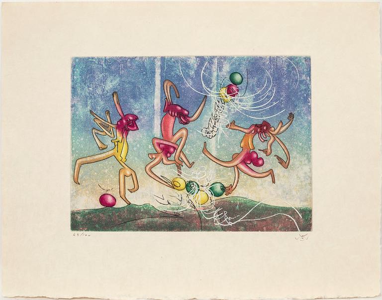 Roberto Matta, 6 sheets, "Les Transesports", 1977.