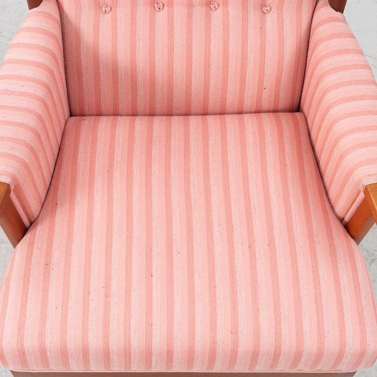 Carl Malmsten, armchair, "The Housefather", OH Sjögren, 1988.