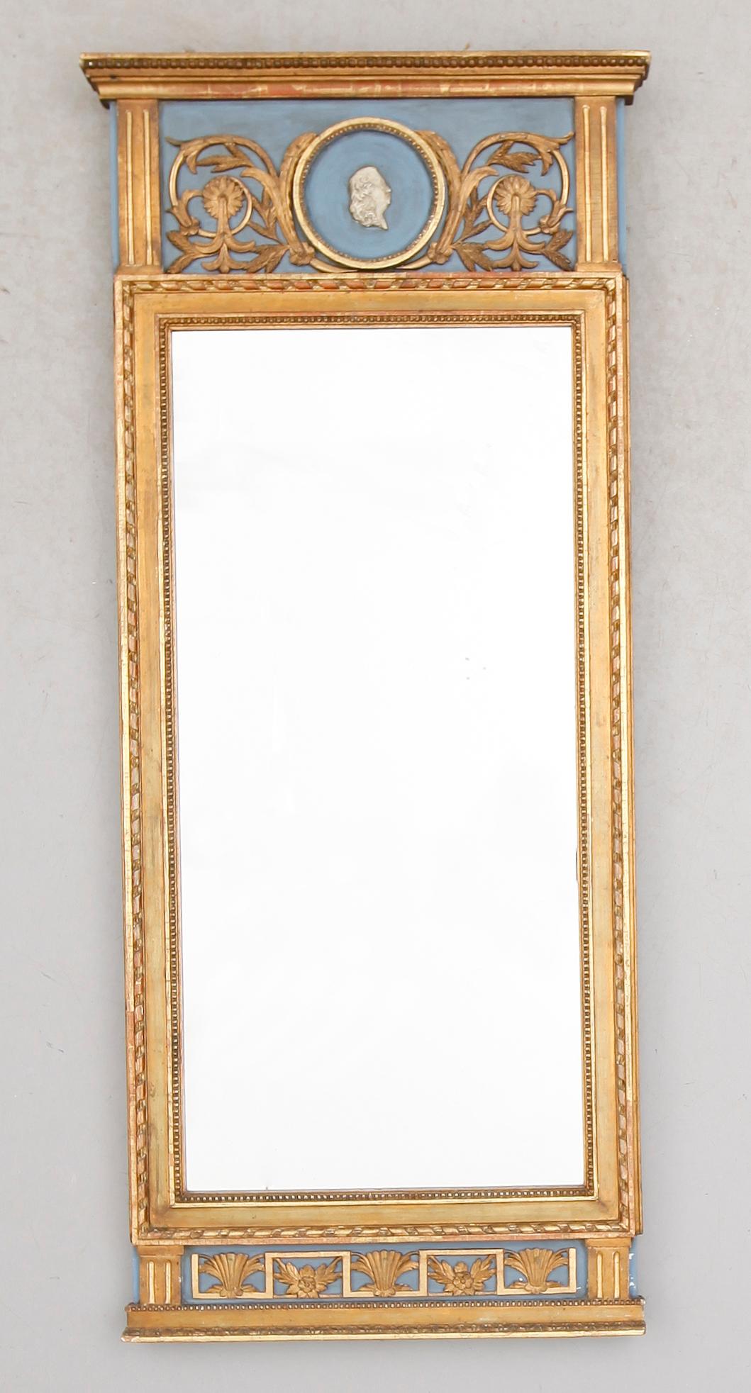 SPEGEL, sengustaviansk, Stockholms Hallstämpel 1793.