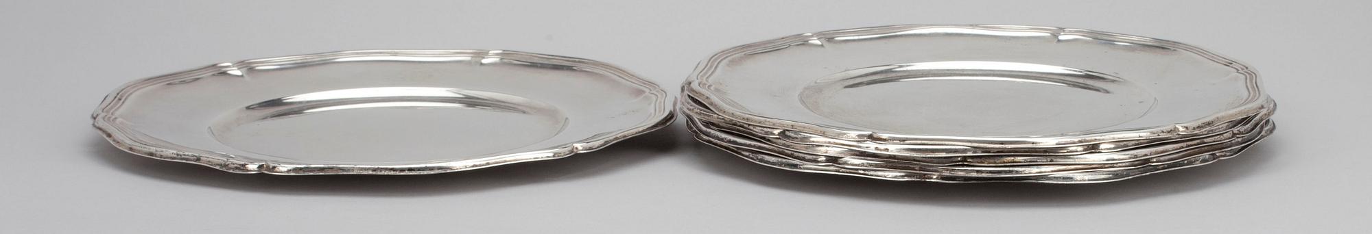 SILVERTALLRIKAR, 6 st, 800 silver. Tyskland. Vikt 2330 g.