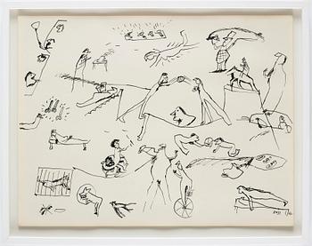 JAN VOSS, drawing, signed and dated -64.