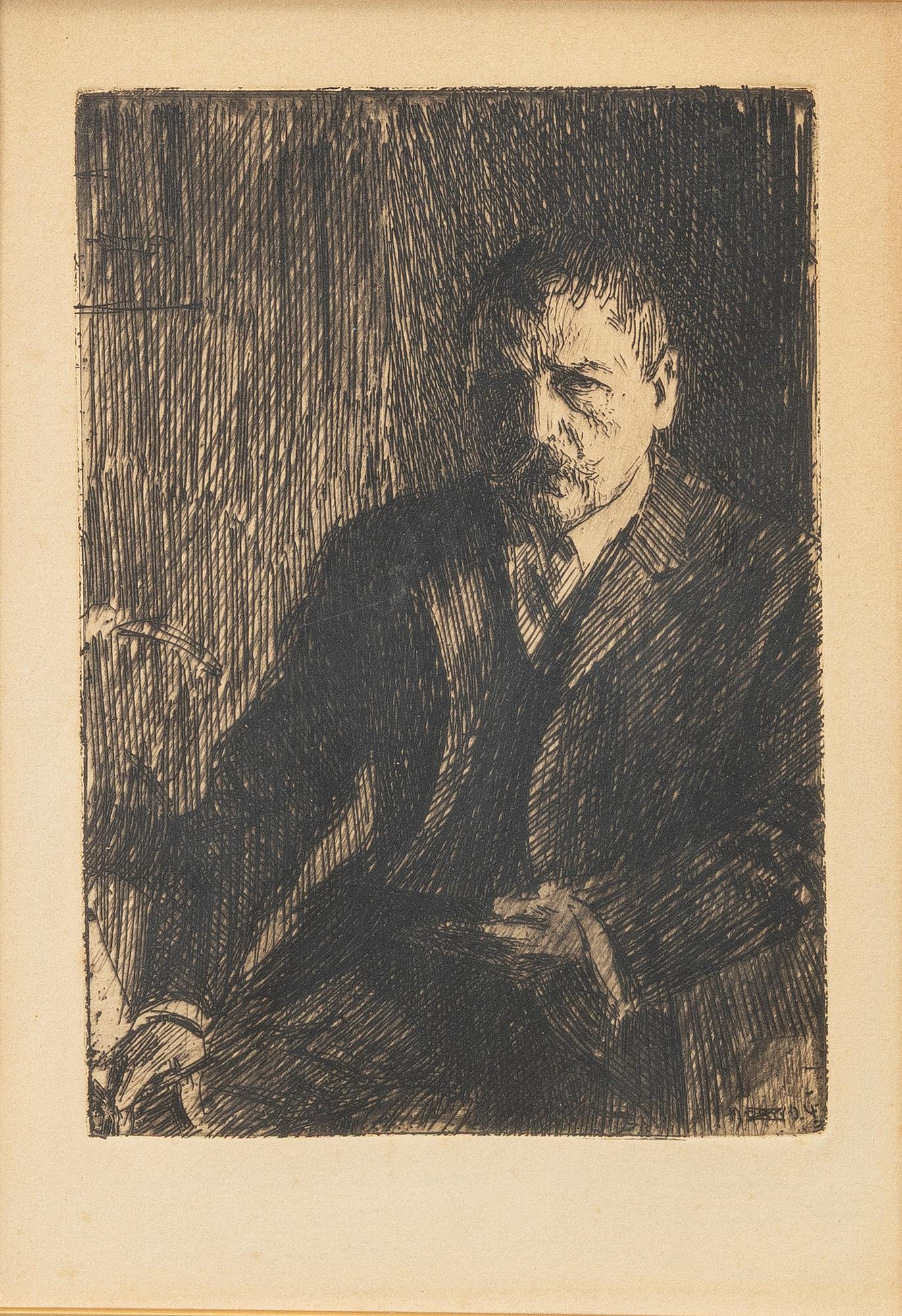 Anders Zorn, "Självporträtt 1904 I".