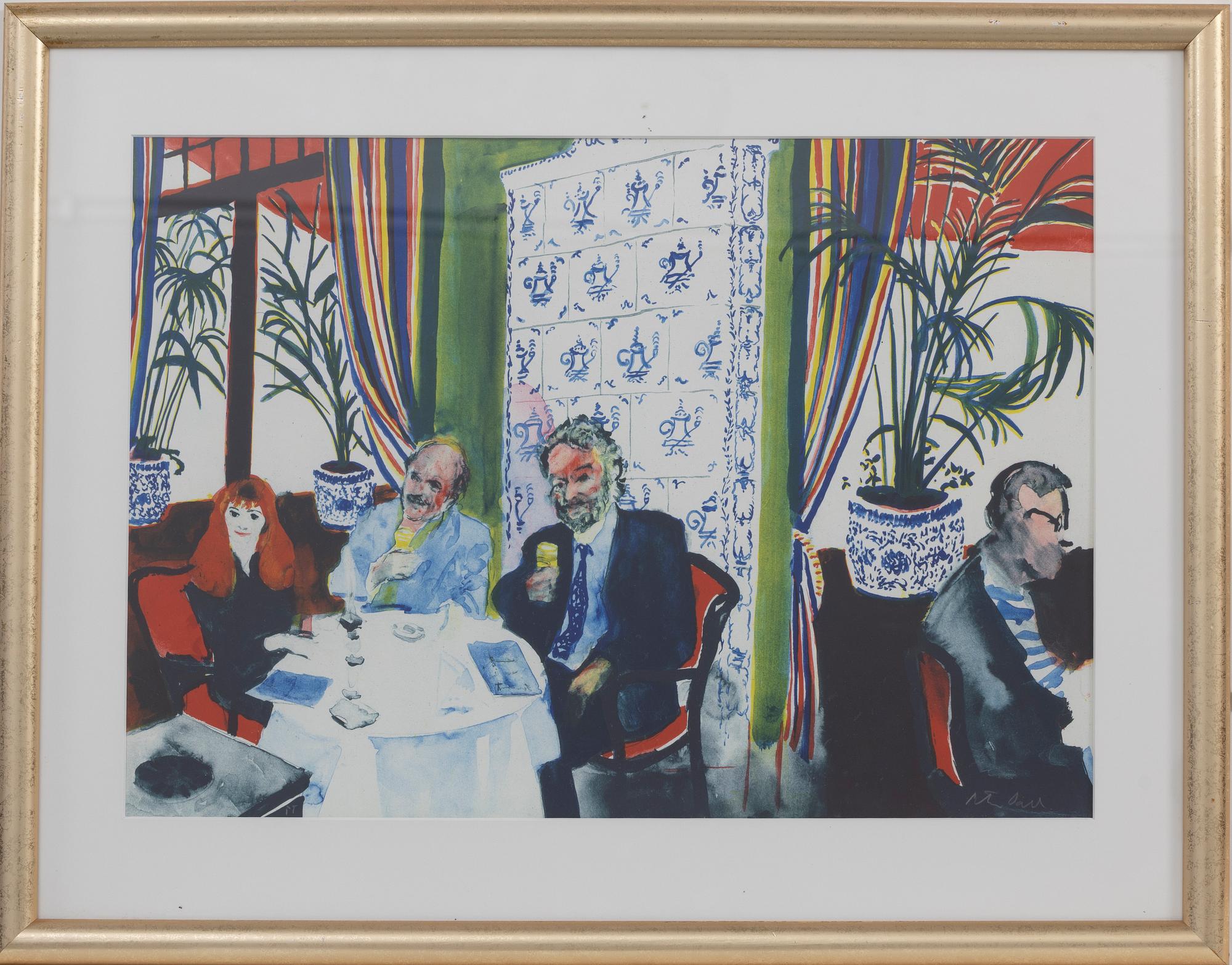 Peter Dahl, "At the Tennstopet Restaurant".