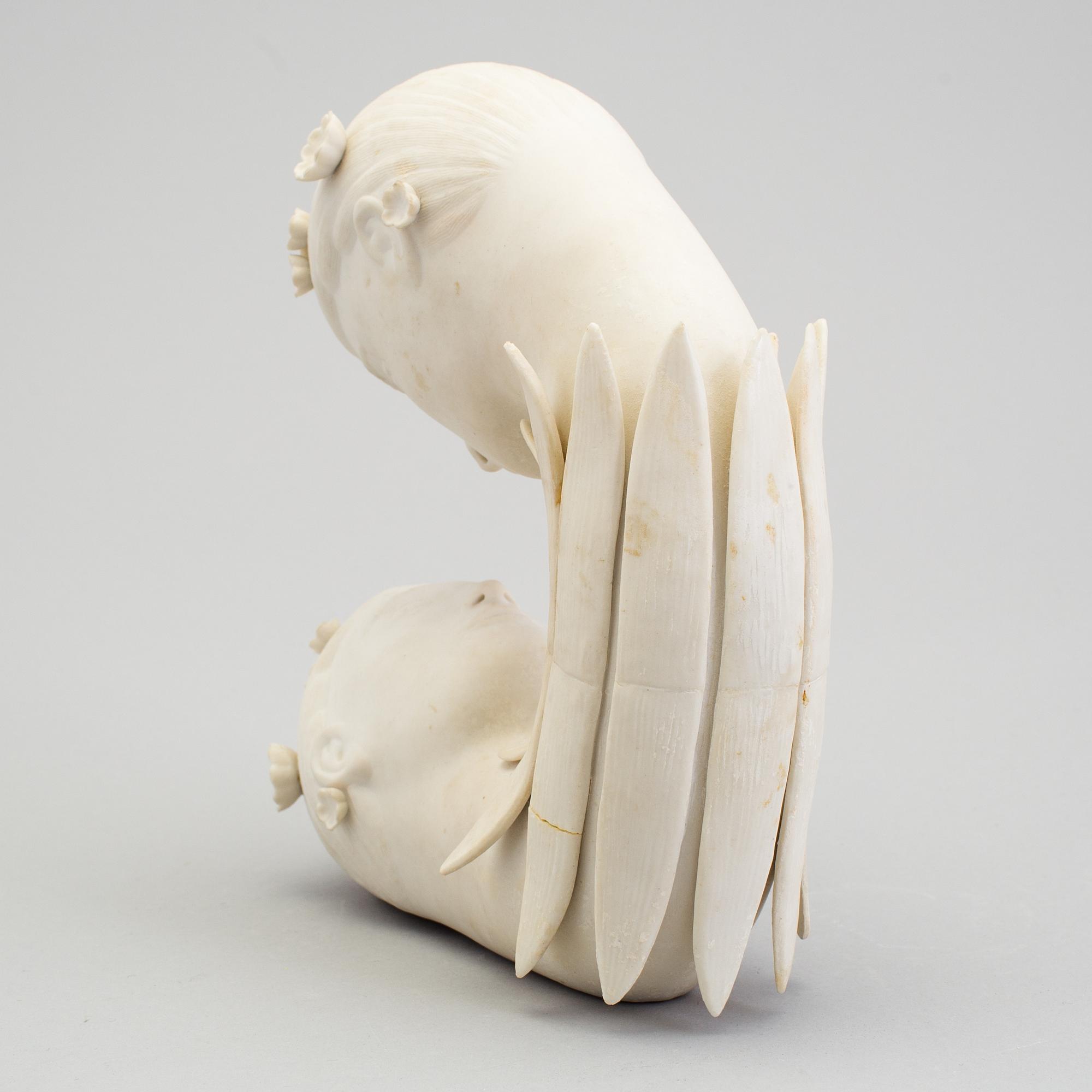 STIG LINDBERG, a parian sculpture, Gustavsberg 1970s.