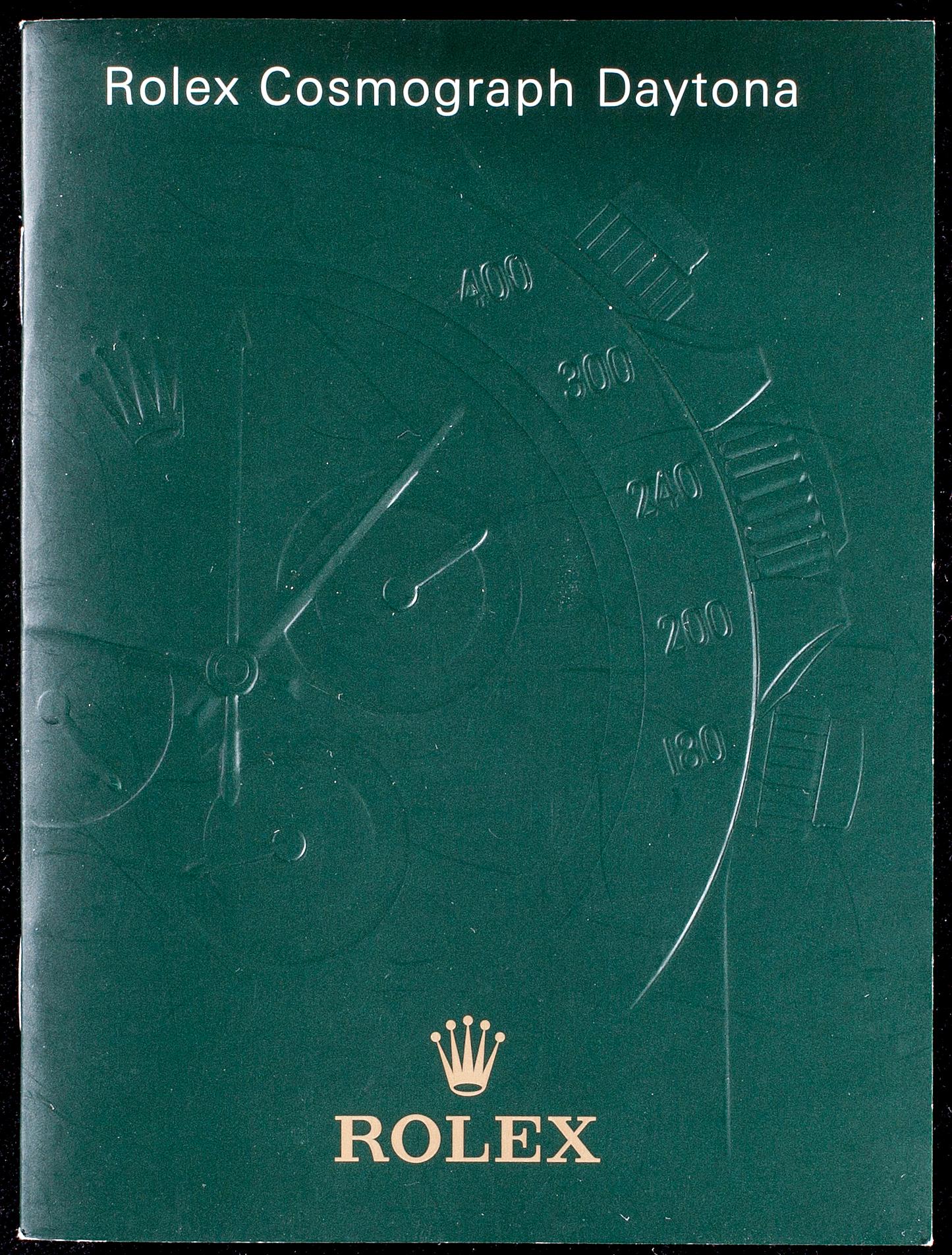 ARMBANDSUR, herr, Rolex Cosmograph Daytona, guld, läderarmband, originalbox, garanti intyg 2006.