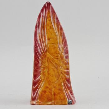 OBJEKT, glas, Erika Höglund, Målerås, signerad, sent 1900-tal.