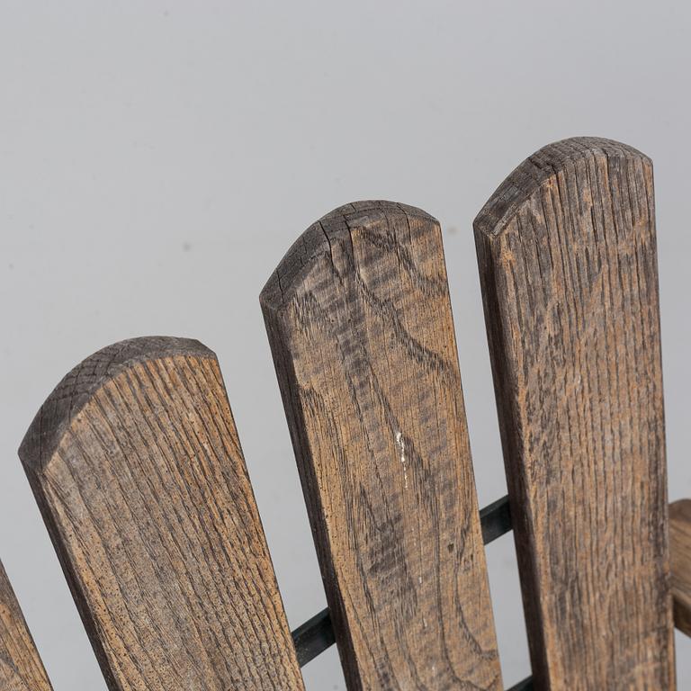 Artur Lindqvist, four garden 'A2' armchairs, Grythyttan, late 20th Century.