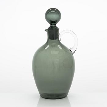 Saara Hopea, en karaff och glas, 12 st, modellerna 2501 och 1710, Notsjö. Formgivna 1958 och 1959.