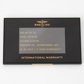 Breitling, Galactic 32, Chronometre, wristwatch, 32 mm.