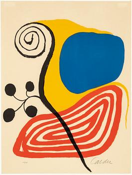 Alexander Calder, färglitografi, signerad och numrerad 19/75.