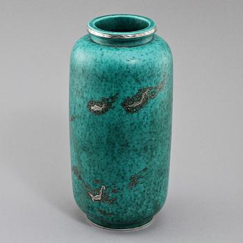 URNA, stengods, "Argenta", Wilhelm Kåge, Gustavsberg, 1900-tal.