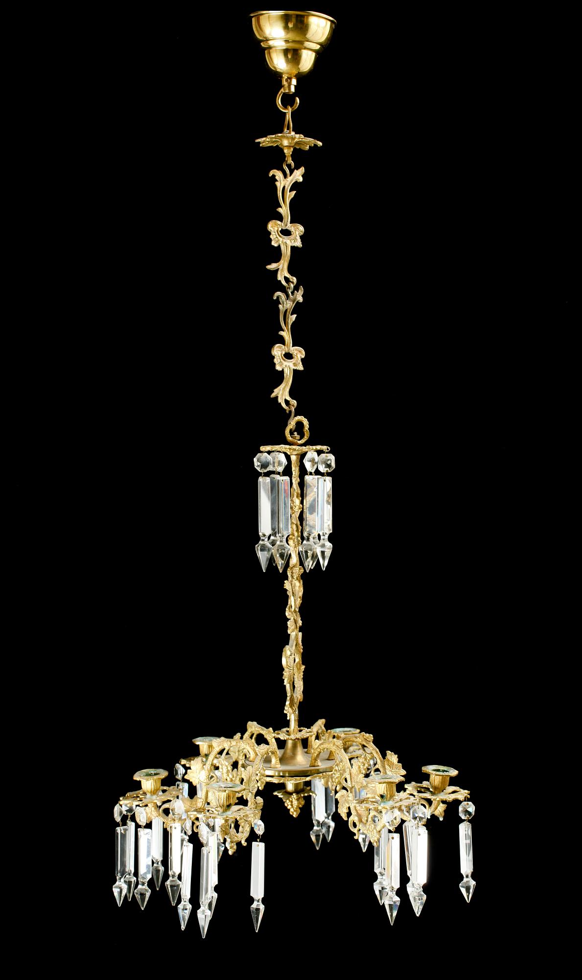 TAKLAMPA, oskariansk, sekelskiftet 1900. H ca 55.