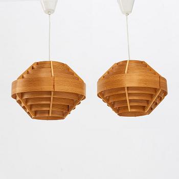 Hans-Agne Jakobsson, three ceiling lamps, AB Elysett, Markaryd.