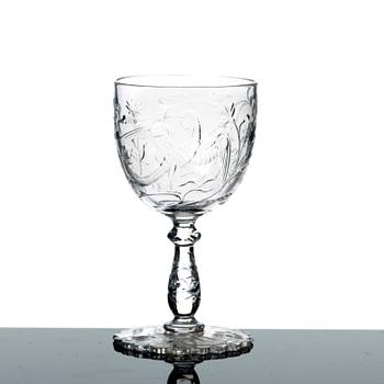 GLASSERVIS, 86 delar. Troligen Baccarat, omkring 1900.