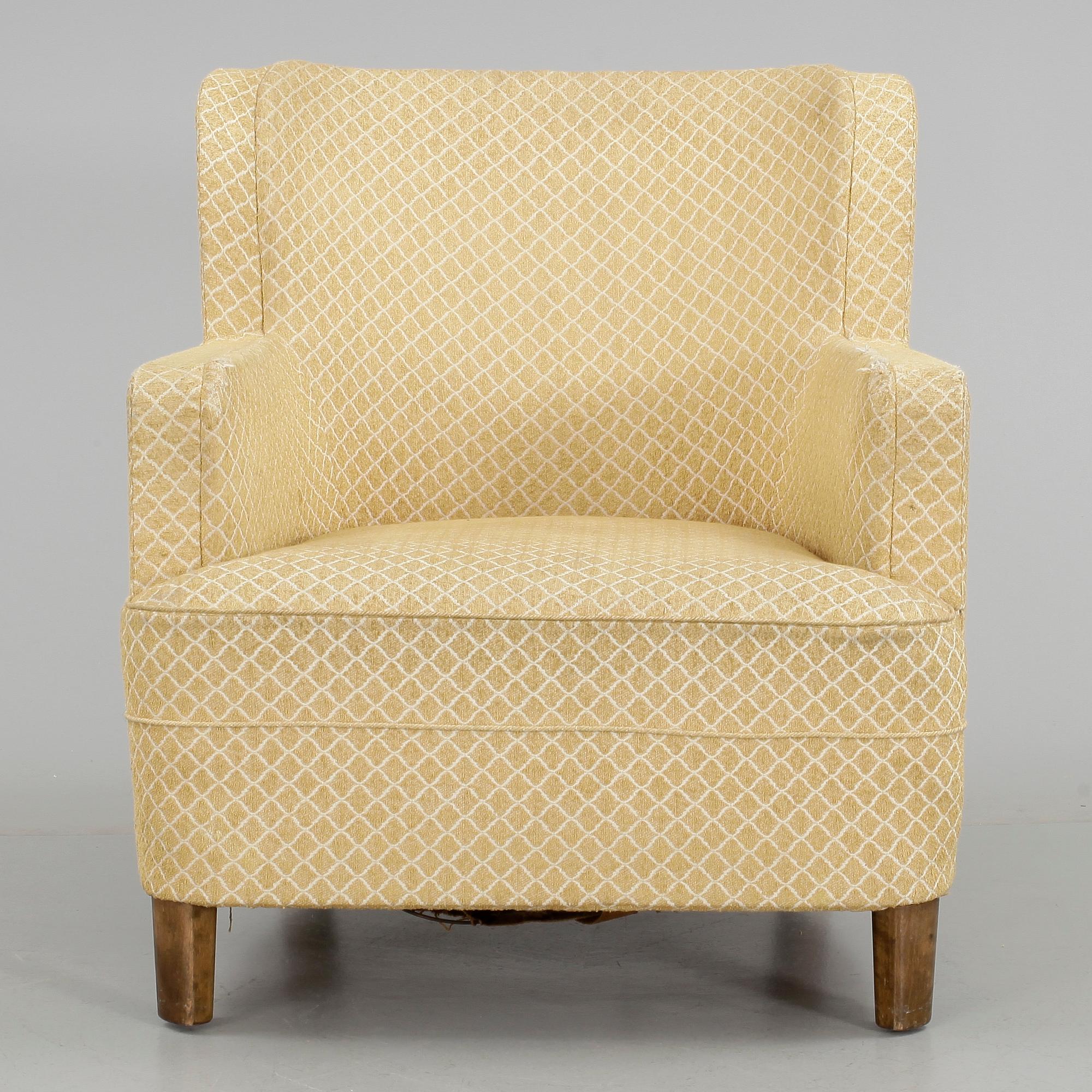 FÅTÖLJER, ett par, tillskriven Margareta Köhler, möjligen Futurum, Stockholm, 1930-tal.