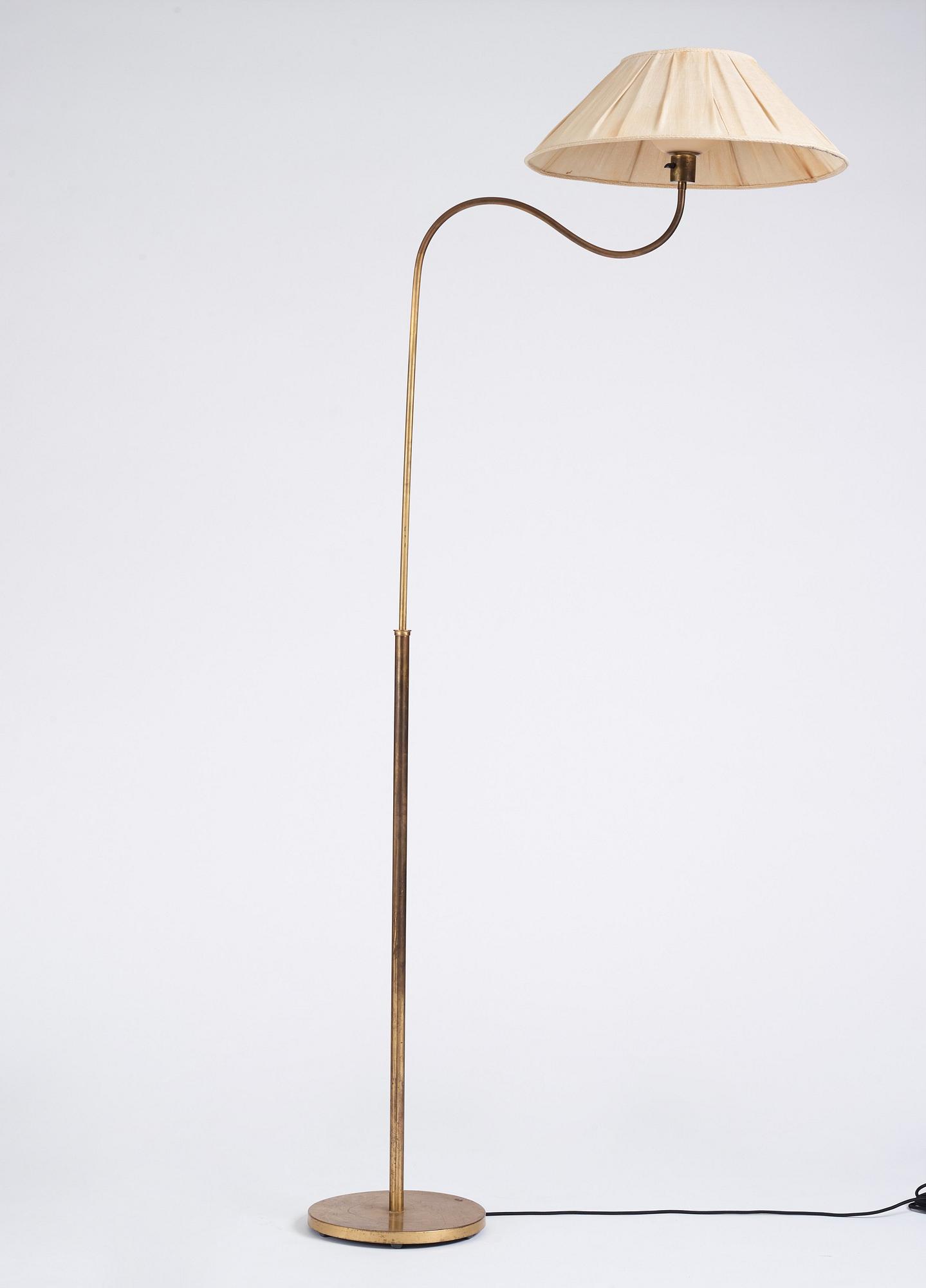 Harald Notini, a floor lamp, model '15334', Arvid Böhlmarks Lampfabrik, Sweden, 1940s.