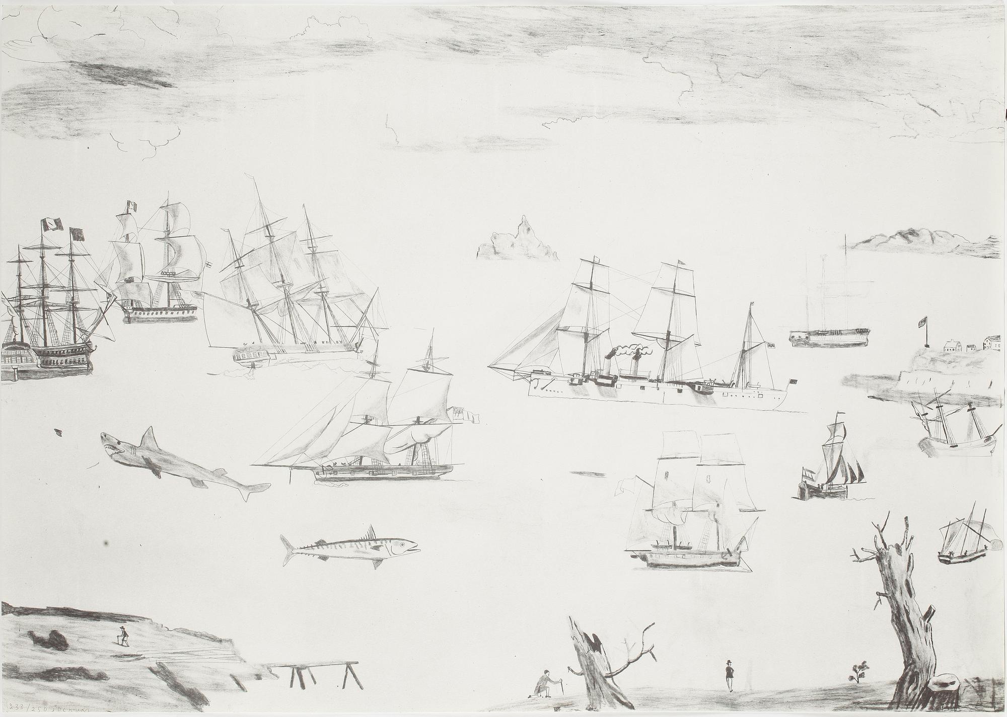 JOCKUM NORDSTRÖM, litografi, signerad och numrerad 233/250.