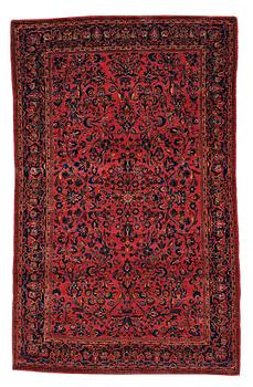 216. A RUG, a semi-antique Kashan, ca 210 x 129,5-134 cm.