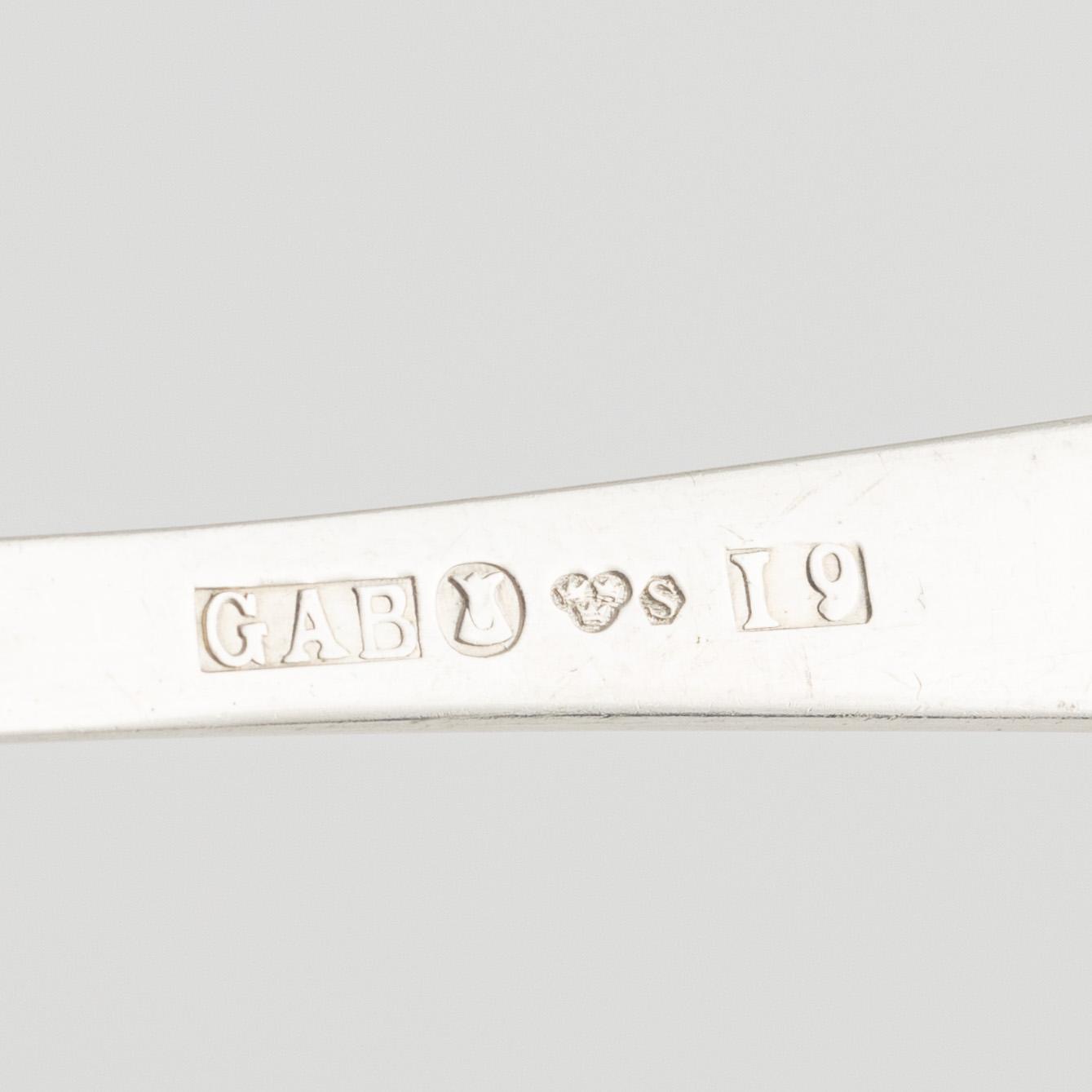 Jacob Ängman, a 242-piece silver culery, model 'Rosenholm', mark of GAB Stockholm and Eskilstuna, including 1963.