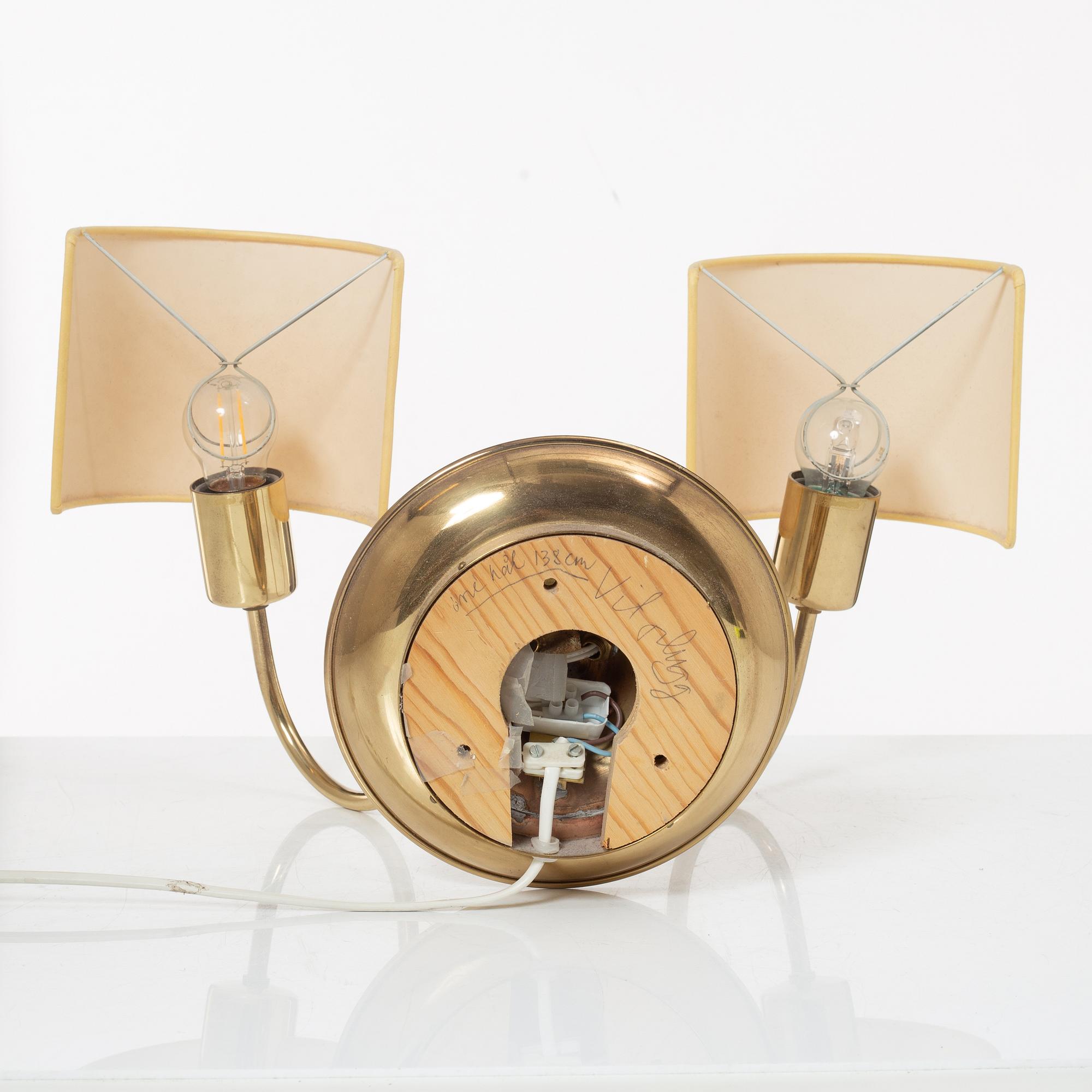 Josef Frank, vägglampa, modell 2565, Firma Svenskt Tenn.