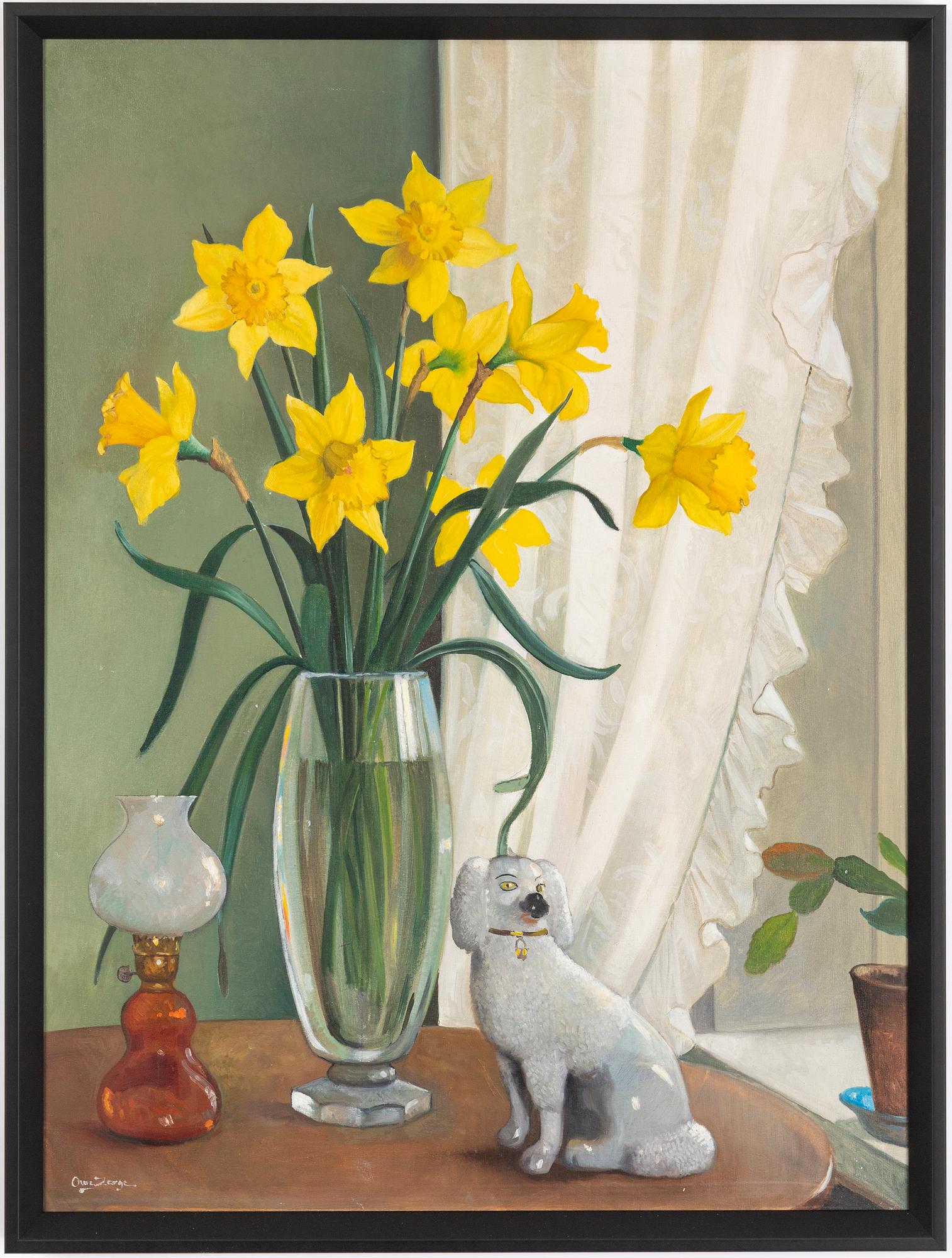 Owe Zerge, Still life with flowers.