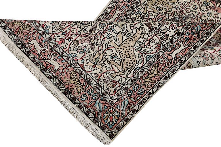 Gallerimatta, silke Kashmir, ca. 300 x 92 cm.