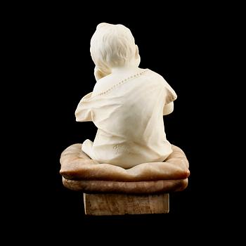 SKULPTUR, alabster, signerad G Jochini, 1900-talets första hälft.