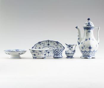 SERVISPORSLIN, 6 delar, porslin, Royal Copenhagen.