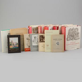 BOOKS, 15 vol, Swedish artists.