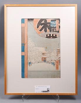 Ando Utagawa Hiroshige · ANDO HIROSHIGE, träsnitt.